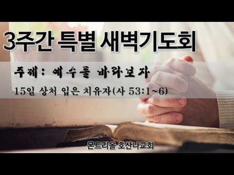 [특별새벽기도회]예수를 바라보자_15일차
